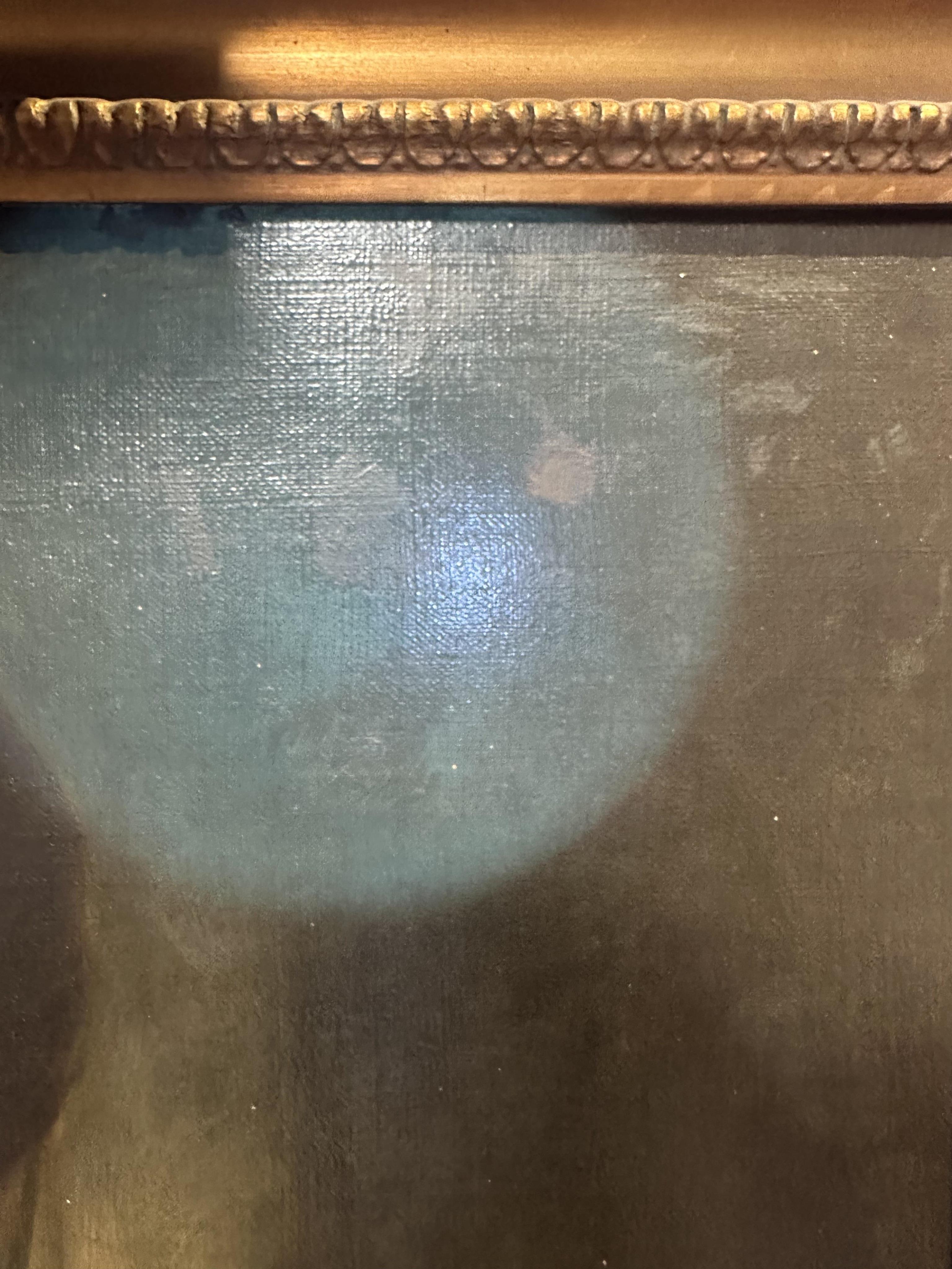 Follower of George Romney, British 1734-1802, A portrait of a young lady with yellow drapery